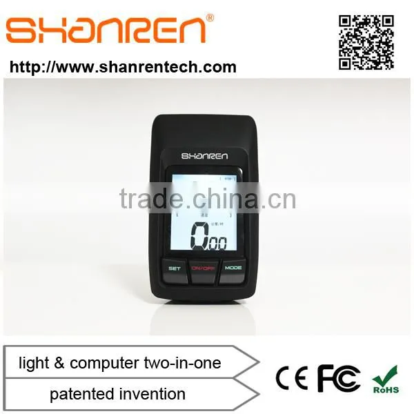 Shanren Rechargeable Cycle 300 LM Light Led Headlight With Smart Bike Computer photo-2