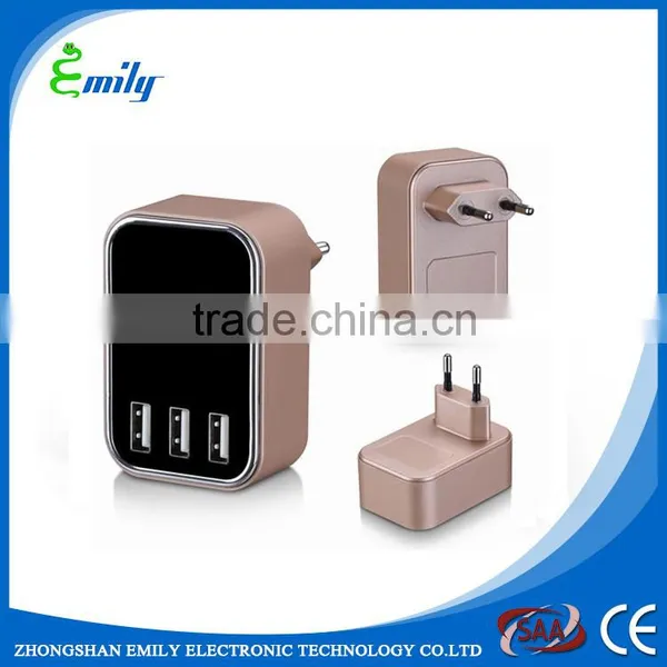 EU / UK / 4 Port Travel USB Charger