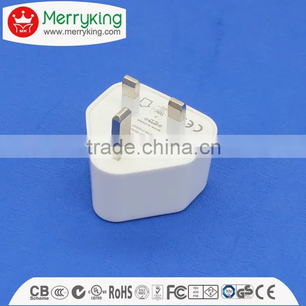 Singapore Safety Mark uk Dual Port 5V1.5A 5V2A 5V2.1A White Usb Charger photo-3