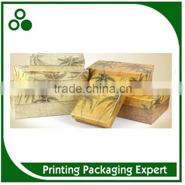 NEW ARRIVAL FASHONABLE WALLPAPER SERIES CARDBOARD PAPER BOX WITH LID photo-2