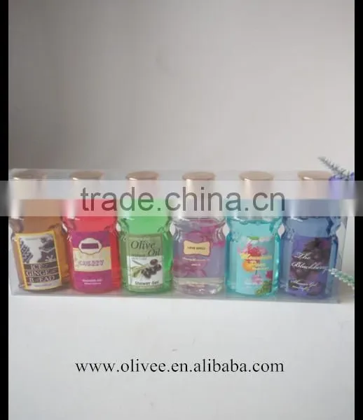 Flower Herbal Fragrances 65ml Moisturizing Body Gel Shower Gel Set With PVC Folded Box photo-6