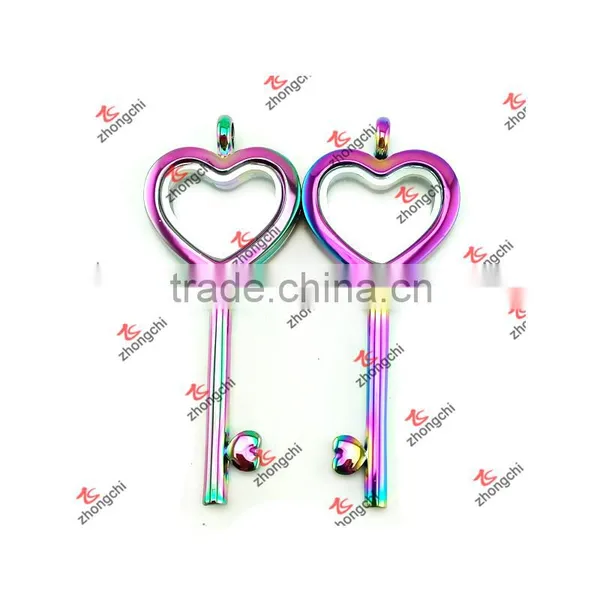 Alloy Rainbow Color Magnets Open Story Charms Lockets Girl Gifts (RLE-51024) photo-4