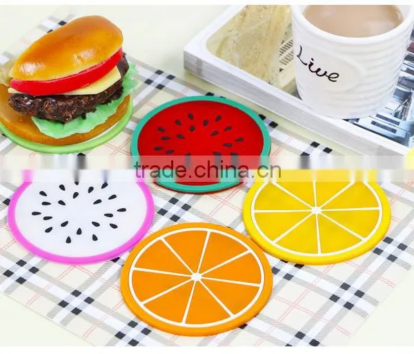 Different Fruit Shape Silicone Cup Pad photo-3