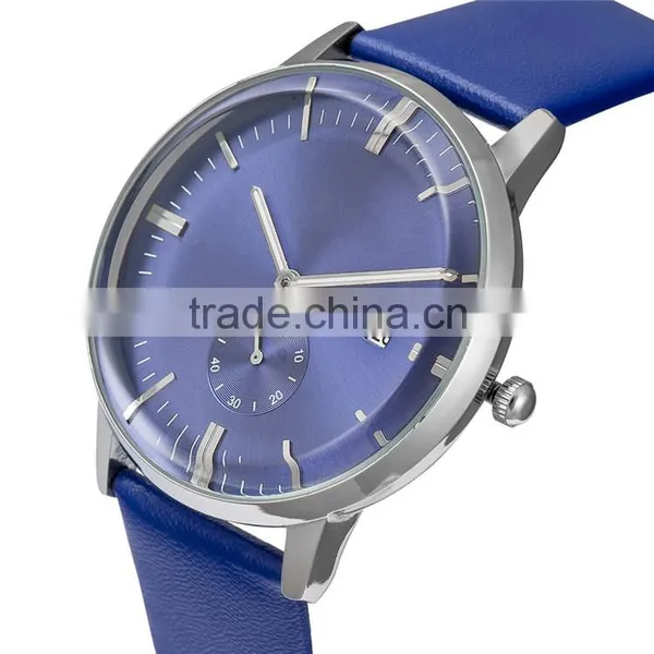 New Models From Doris Watch Genuine Leather Men Color Index Samll Second Dial Homme Montre Watch Men 2016 photo-5