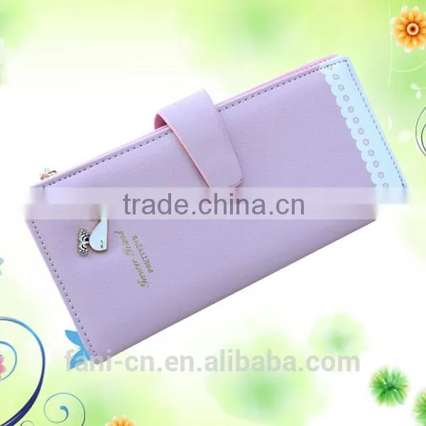 Guangzhou Fani Leather Factory Hand Craft Cheap Leather Clutch Purses for Ladies photo-3