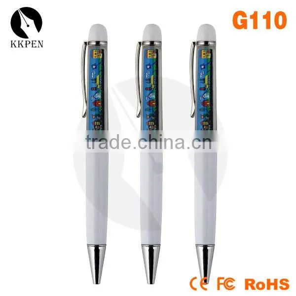 KKPEN Acrylic Barrel Floating Pen With Water Inside, Floater Pen for Business Gift photo-2