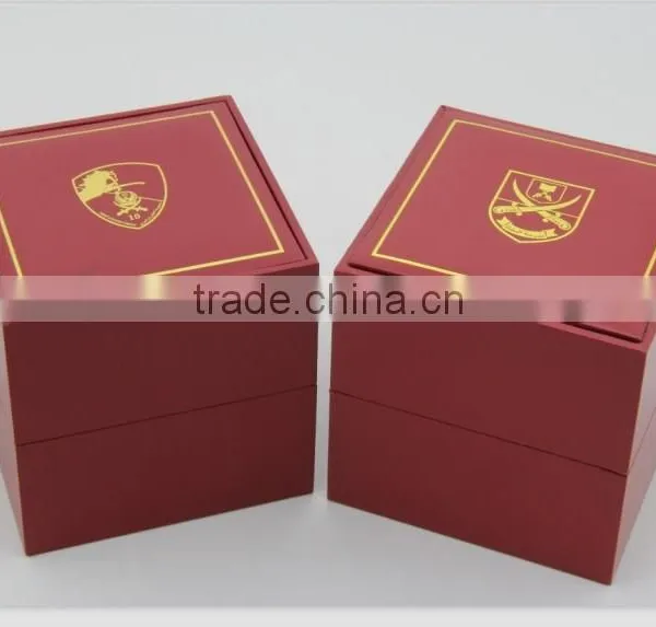 High Quality Square Packaging Box With Custom Gold Stamping Logo and Soft Pad photo-2