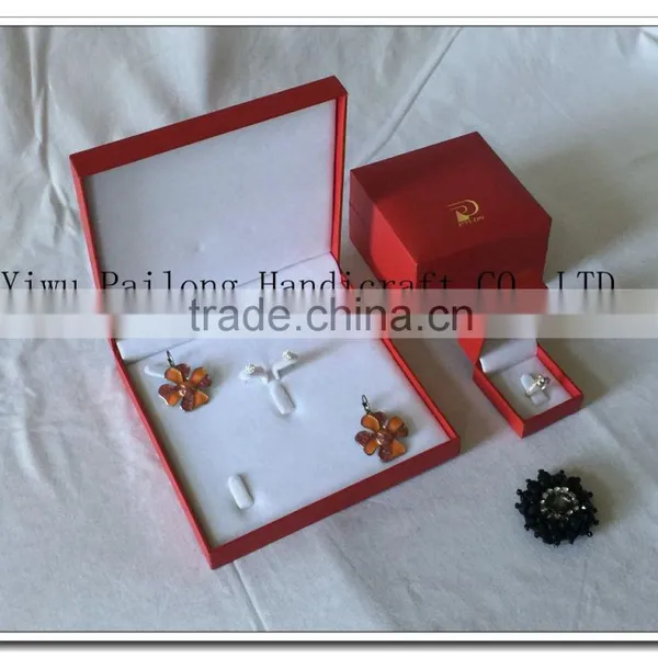 High Quality Packaging Factory Foil Logo Jewlery Box for Wedding With Sleeve photo-2