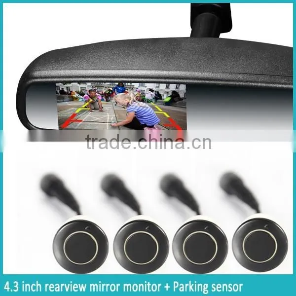 AK2043LAP4 BiBi Sound Radar Detector Auto Dimming and Display Reverse Germid Rearview Mirror photo-2