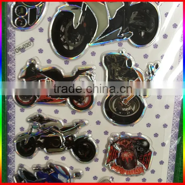 Embossed PVC Stickers Motorcycle Race Stickers photo-2
