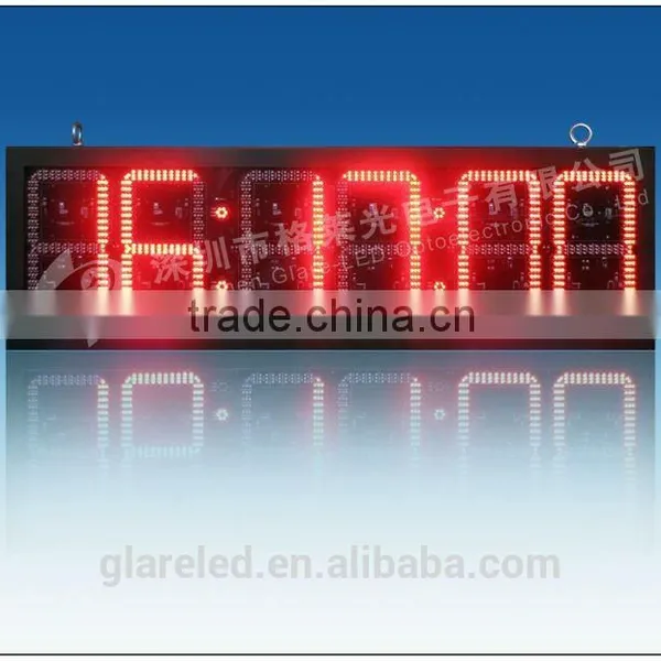 12inch Outdoor Waterproof IP65 Double-side LED Digital Clock Sign photo-5