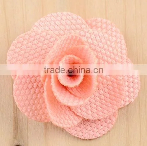 Fashion Design Exquisite Handmade Thick Linen Rose Flowers photo-3
