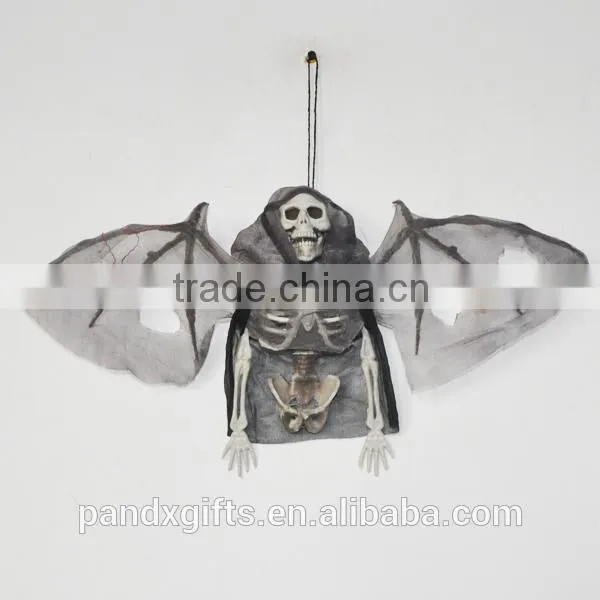 Half plastic skeleton with bat wings