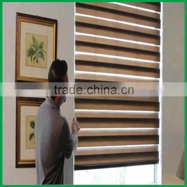 Cheap Price Pleated Zebra Blinds Indoor Roller Blinds Double Layer Zebra Blinds photo-4