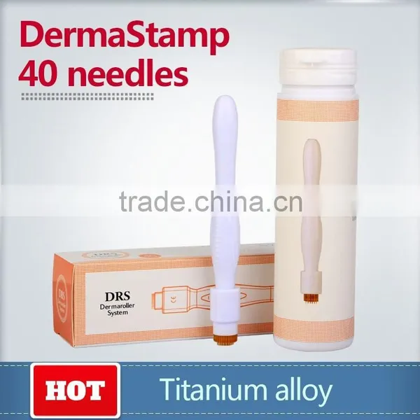 DRS 40 Pins Gold Needle Medical Grade Derma Roller Micro Needle Roller Wrinkle Remover photo-3