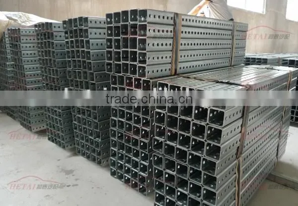 Galvanized Square Steel Road Sign Post With Holes photo-4