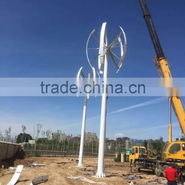5kw Grid Tied Vertical Axis Wind Generator photo-3