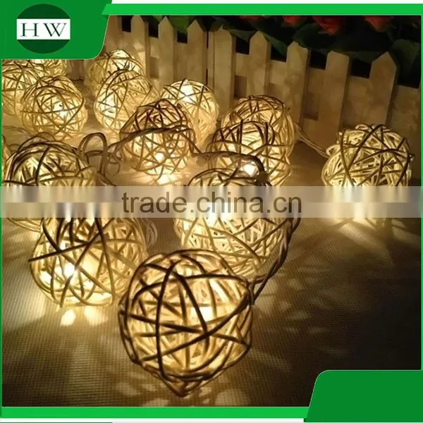 Christmas Wedding Party Holiday Event Celebration Home Room Decoration Strobe Rattan Ball LED String Light Luminaria photo-2