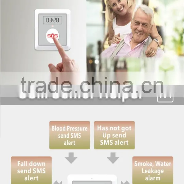 Elderly Alarm Monitoring System GSM Dialer Panic Button photo-2