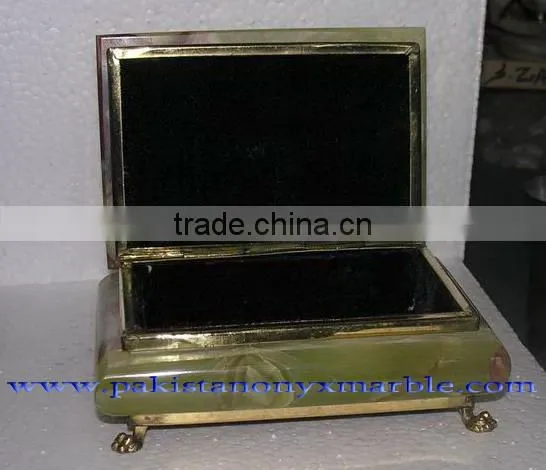 NEW STYLISH JEWELRY BOXES ONYX MARBLE HANDICRAFTS photo-2