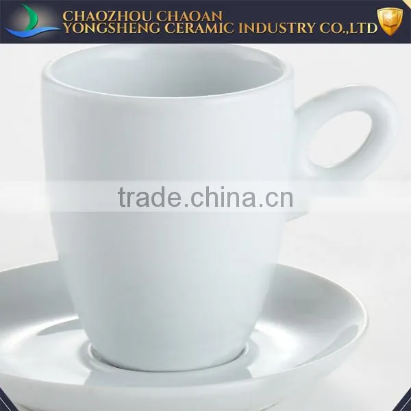 145ML French Style Elegant Porcelain Cafe Cup and Saucer Bulk Price photo-2