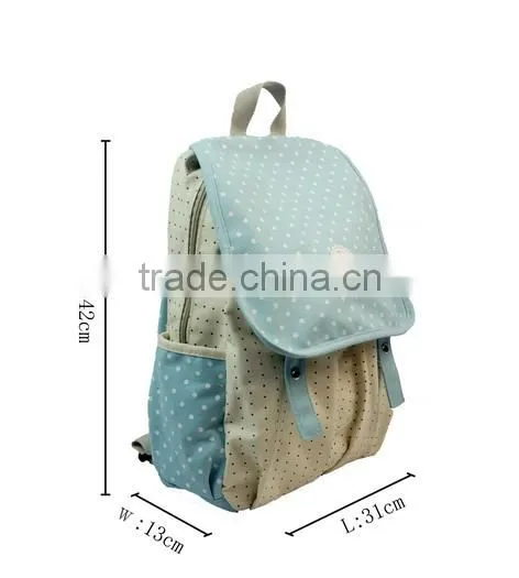 Leaper Casual Lightweight Canvas Laptop Bag/Shoulder Bag/School Backpack photo-3