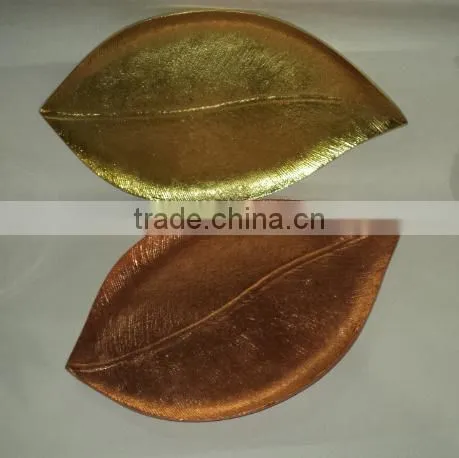 Hot Selling Rose Gold, Rose Copper, Shiny Copper Platters , Bowls, Leaf Shapes photo-2