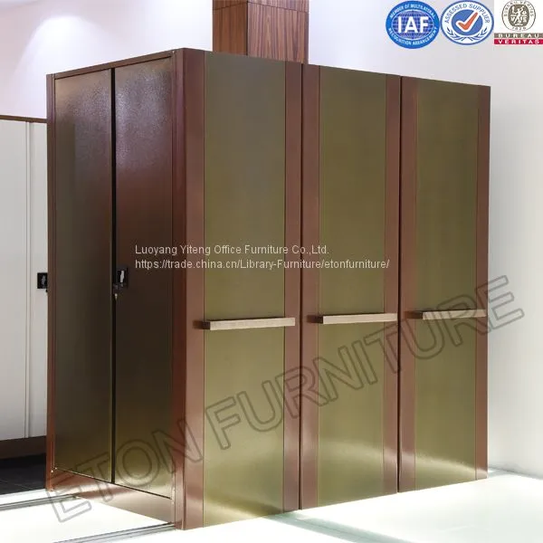 Yiteng Library Furniture Metal Mobile Bookcase Shelving Cabinet photo-3