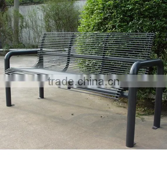 Street Outdoor Steel Seating Bench photo-2