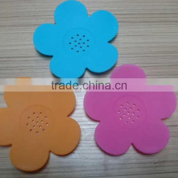 Cute Fashion Silicone Flexible Soap Dish Plate Bathroom Soap Holder photo-2