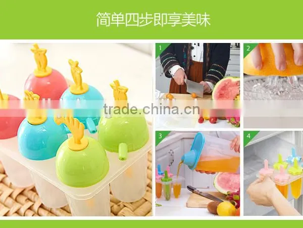 FRUIT Shape Kitchen FrozenIce Cream DIY Mold 6 Compartments photo-6