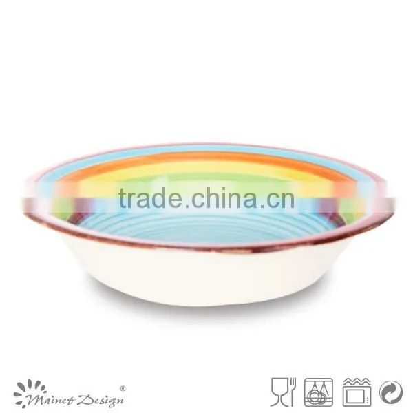 Handpainted Ceramic Soup Bowl photo-5