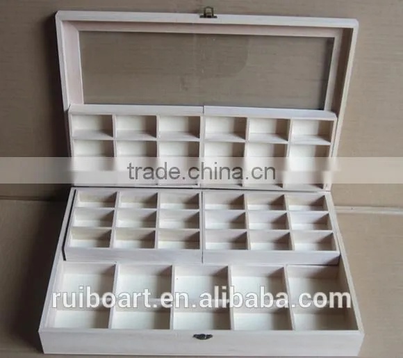 Paulownia Wooden Tea Packing Box With 12 Compartment photo-4