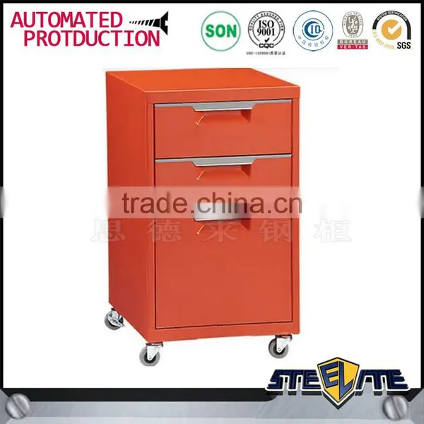 Luoyang New Style 3 Drawer Steel Mobile Pedestal Filing Cabinet for Office/home photo-4