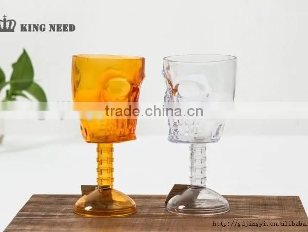 Halloween Plastic 350ml LED Light Skull Mugs Cup for Party Decoration photo-4