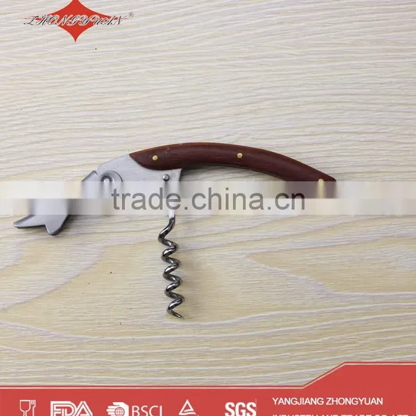 Novelty High Quality Wine Corkscrew With Wooden Handle photo-3
