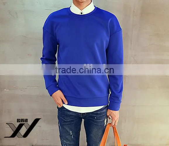 Men Blank Warehuse Space Cotton Simple Hoodies photo-4
