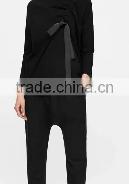 Runwaylover EY2380B Europe Style 2017 Ladies Fashion Pure Color Blouse photo-3