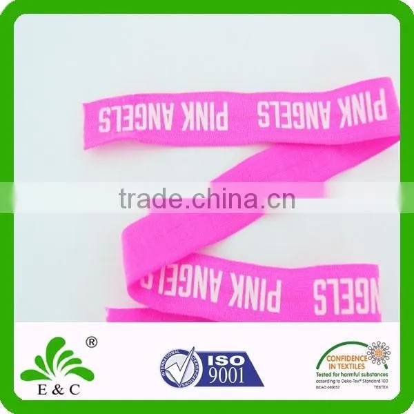 Custom Pink Color Screen Printing With Logo Design Bracelet Hair Band photo-3