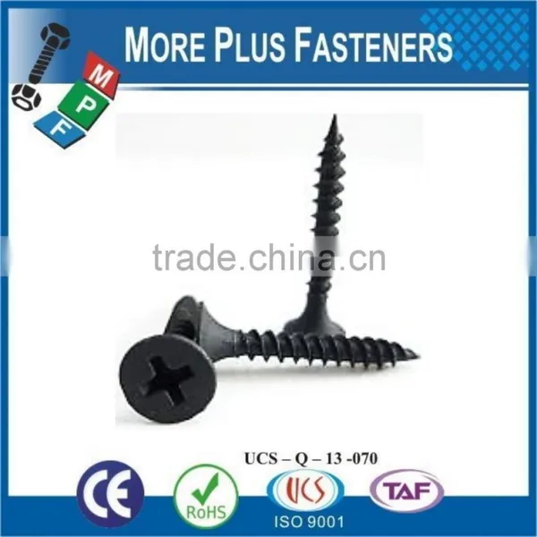 Made in Taiwan Carbon Steel Phillips Bugle Head Gray Phosphate Sharp Point Drywall Screw photo-3