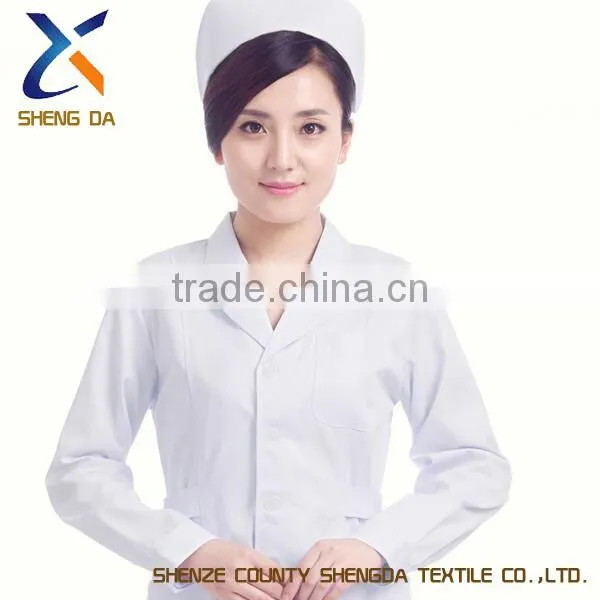 Durable Hospital White Design Nurse Uniform photo-2