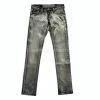 Light Blue and Bead Jeans Regular Fit Low Waist Deenim photo-2