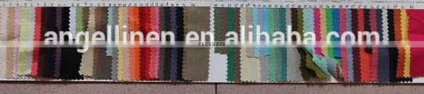 55%linen+45%cotton Soft Fabric Color Chart in 66 Colors for Choose photo-3