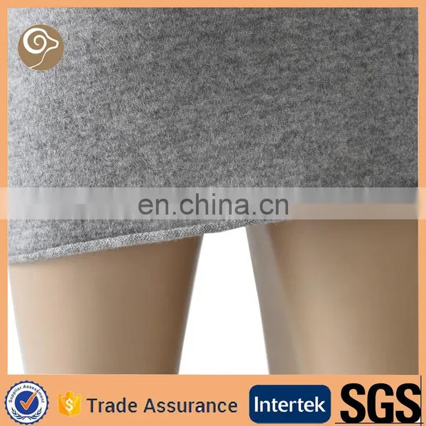 Grey Color Summer Fashion Wool One Piece Dress photo-5