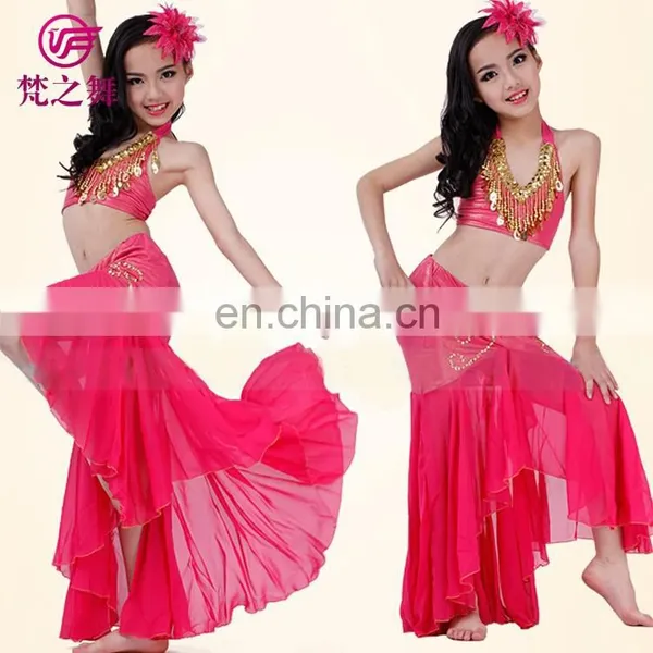 Newest Arrival Hot Sexy Beaded Tassel Children Girls Belly Dance Costume With Size S M L ET-055 photo-3