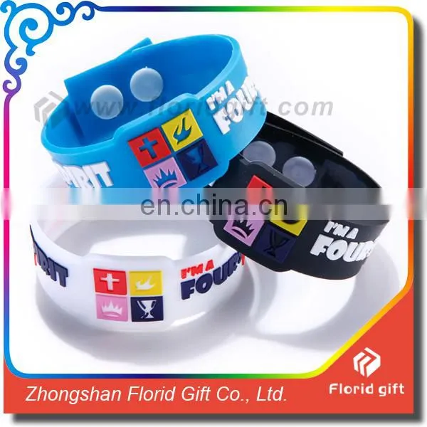 Watch Shaped Silicon Wristband, Customized Shape Silicon Bracelet, Custom Logo Rubber Bracelet photo-3