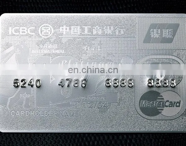 Plated High Quality Metal Magnetic Stripe Credit Card Metal Name Card photo-2