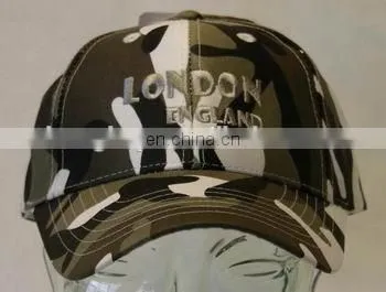 Camouflage Prinitng Cap With Customized Logo on Front