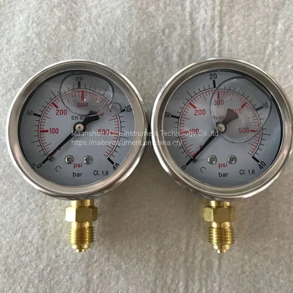 Mechanical Movement Bourdon Tube Glycerin Pressure Gauge photo-5