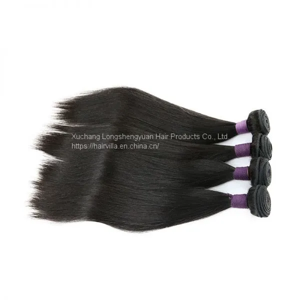 9A Indian Straight Human Virgin Hair Weave 3 Bundles With Lace Frontal photo-4